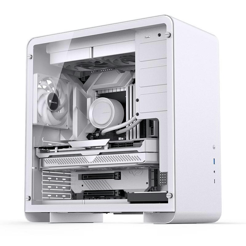 A large main feature product image of Jonsbo U4 Pro Mid Tower Case - White