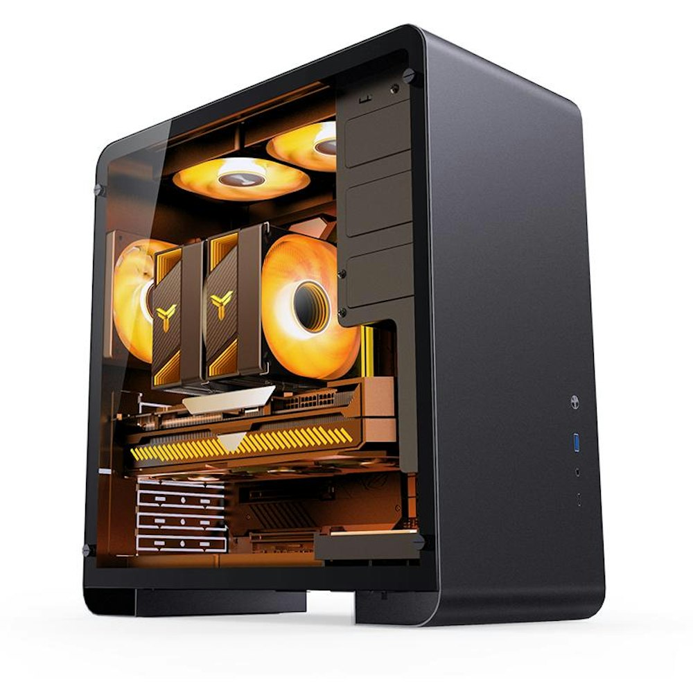 A large main feature product image of Jonsbo U4 Pro Mid Tower Case - Black