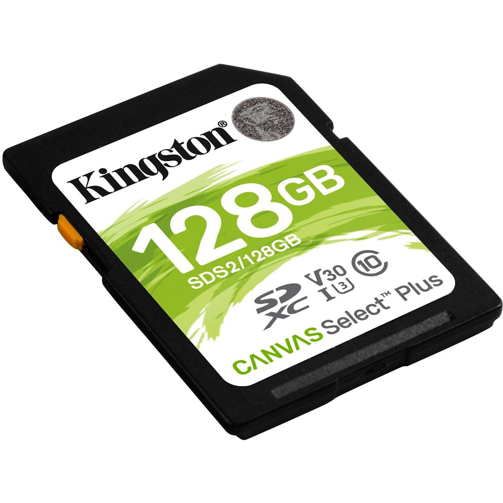 A large main feature product image of Kingston Canvas Select Plus SD UHS-I Card - 128GB 