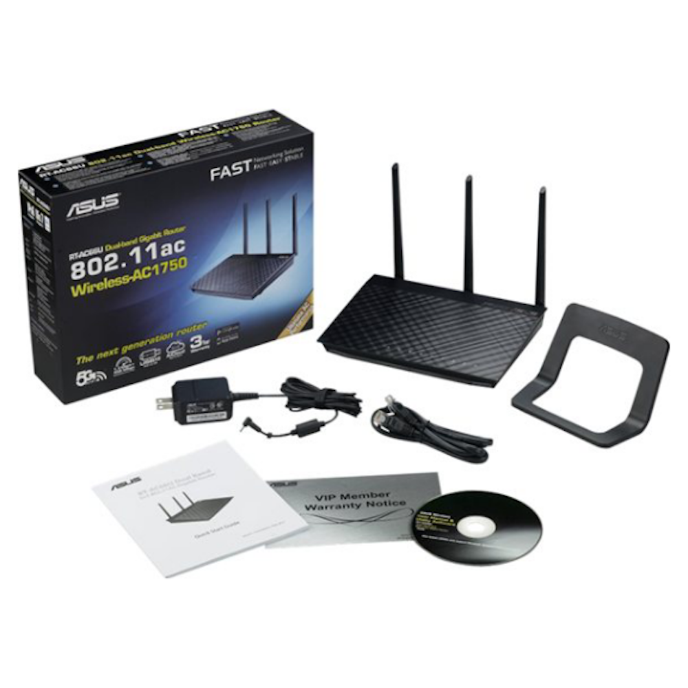 Uitsteken hersenen Ook Buy Now | ASUS RT-AC66U 802.11ac Dual-Band Wireless-AC1700 Gigabit Router |  PLE Computers