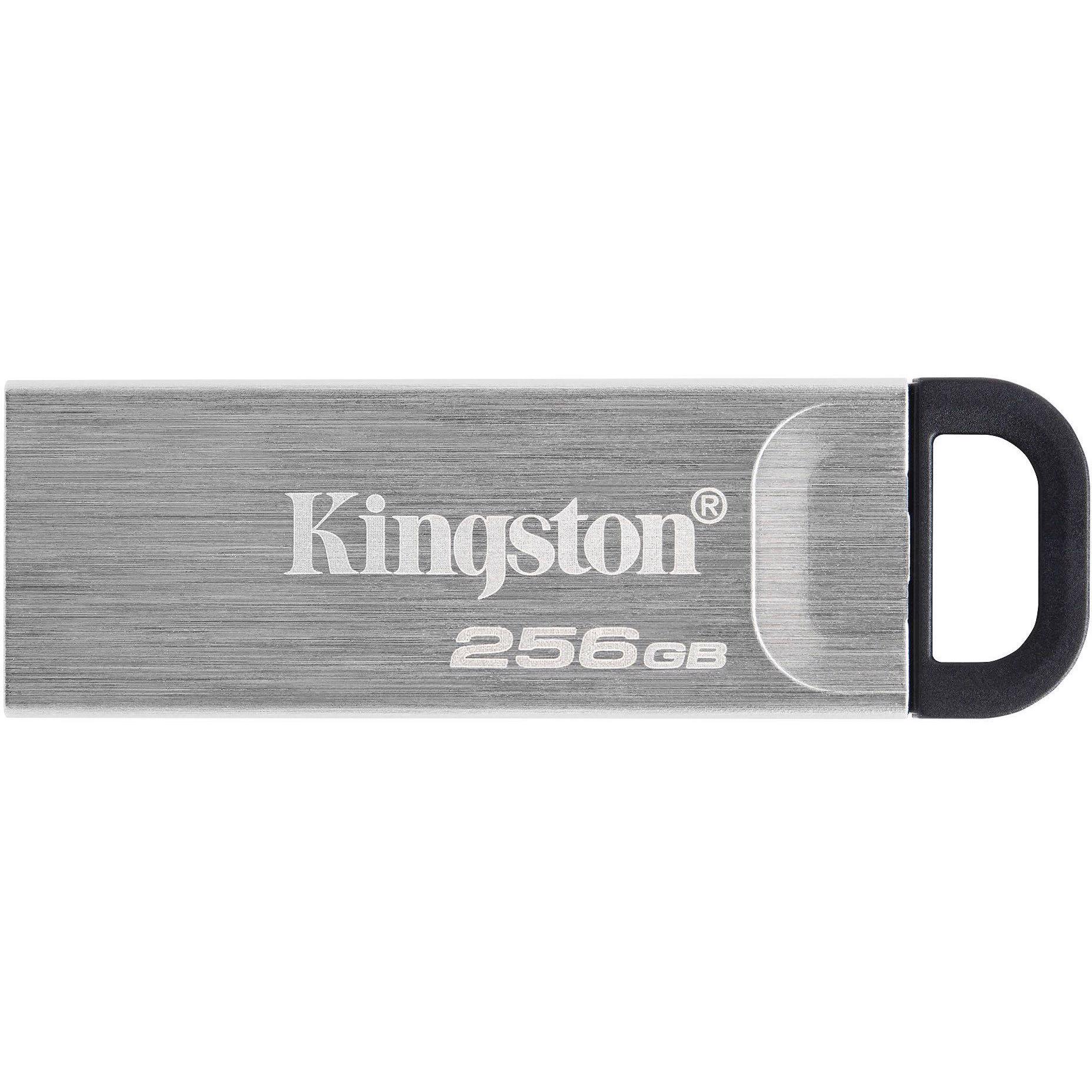 A large main feature product image of Kingston DataTraveler Kyson 256GB USB 3.2 Gen 1 Type-A Flash Drive