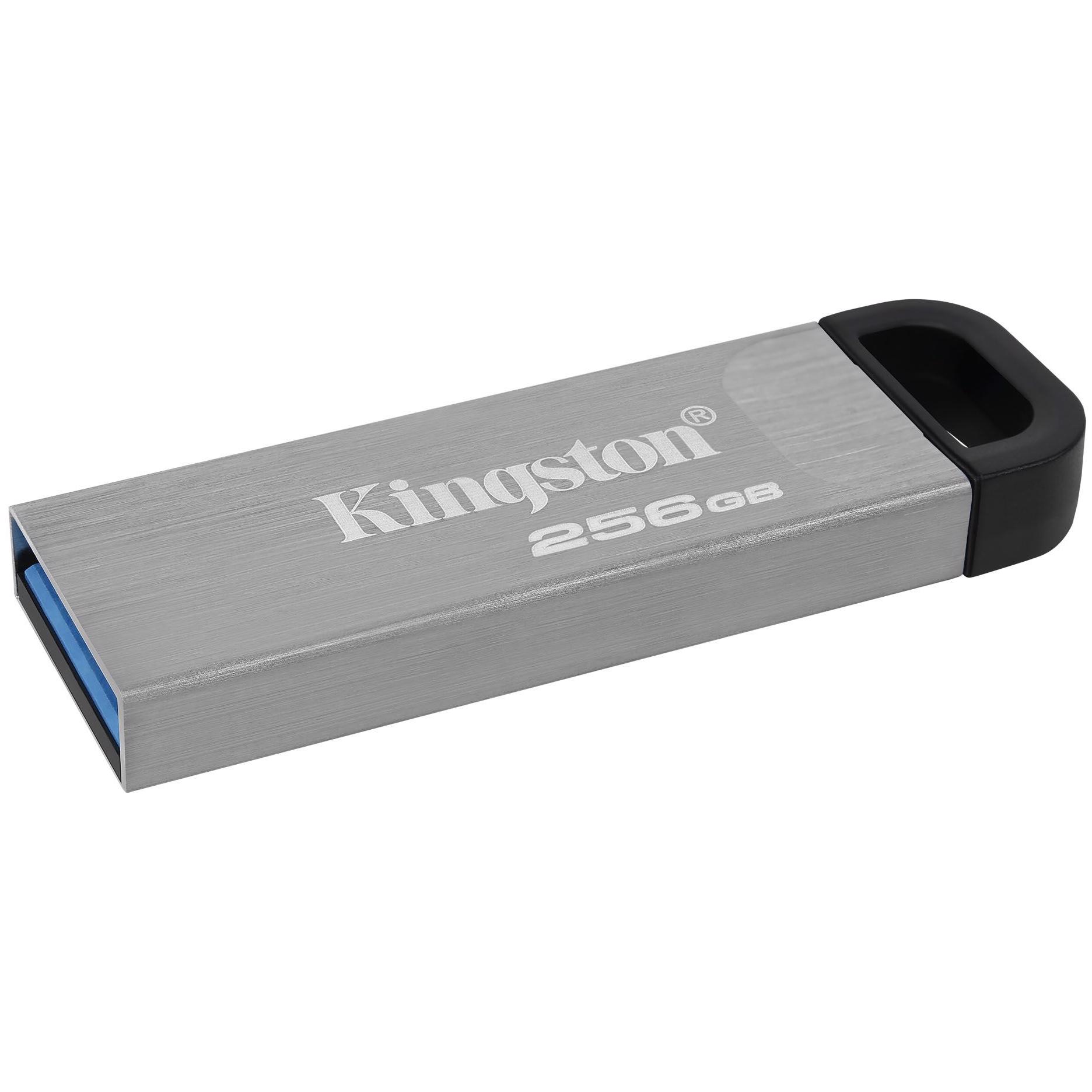 A large main feature product image of Kingston DataTraveler Kyson 256GB USB 3.2 Gen 1 Type-A Flash Drive