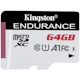 A small tile product image of Kingston High Endurance microSDHC U1 A1 UHS-I microSD Card - 64GB