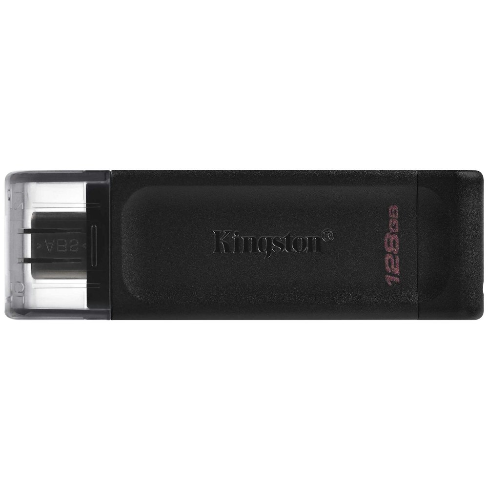 A large main feature product image of Kingston DataTraveler 70 USB Type-C 128GB Flash Drive
