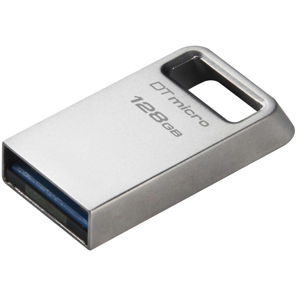 A large main feature product image of Kingston DataTraveler Micro USB 3.2 128GB Flash Drive