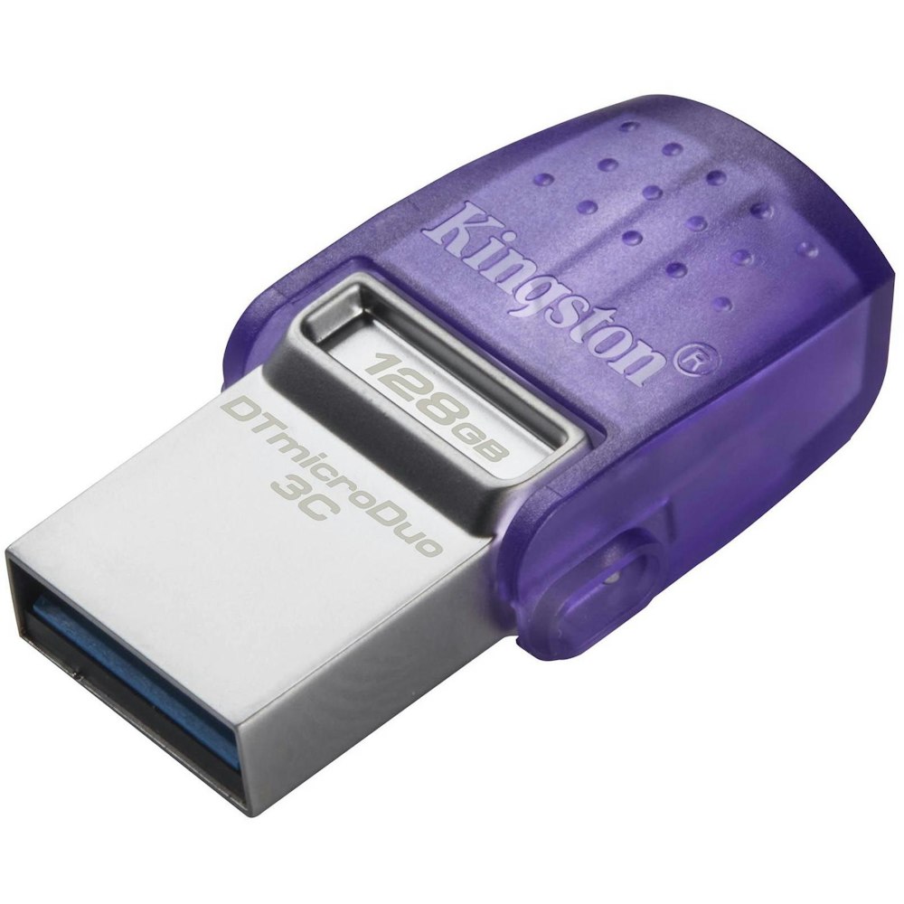 A large main feature product image of Kingston DataTraveler microDuo 3C USB 128GB Flash Drive