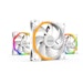 A product image of be quiet! Light Wings 140mm PWM Fan Triple Pack - White