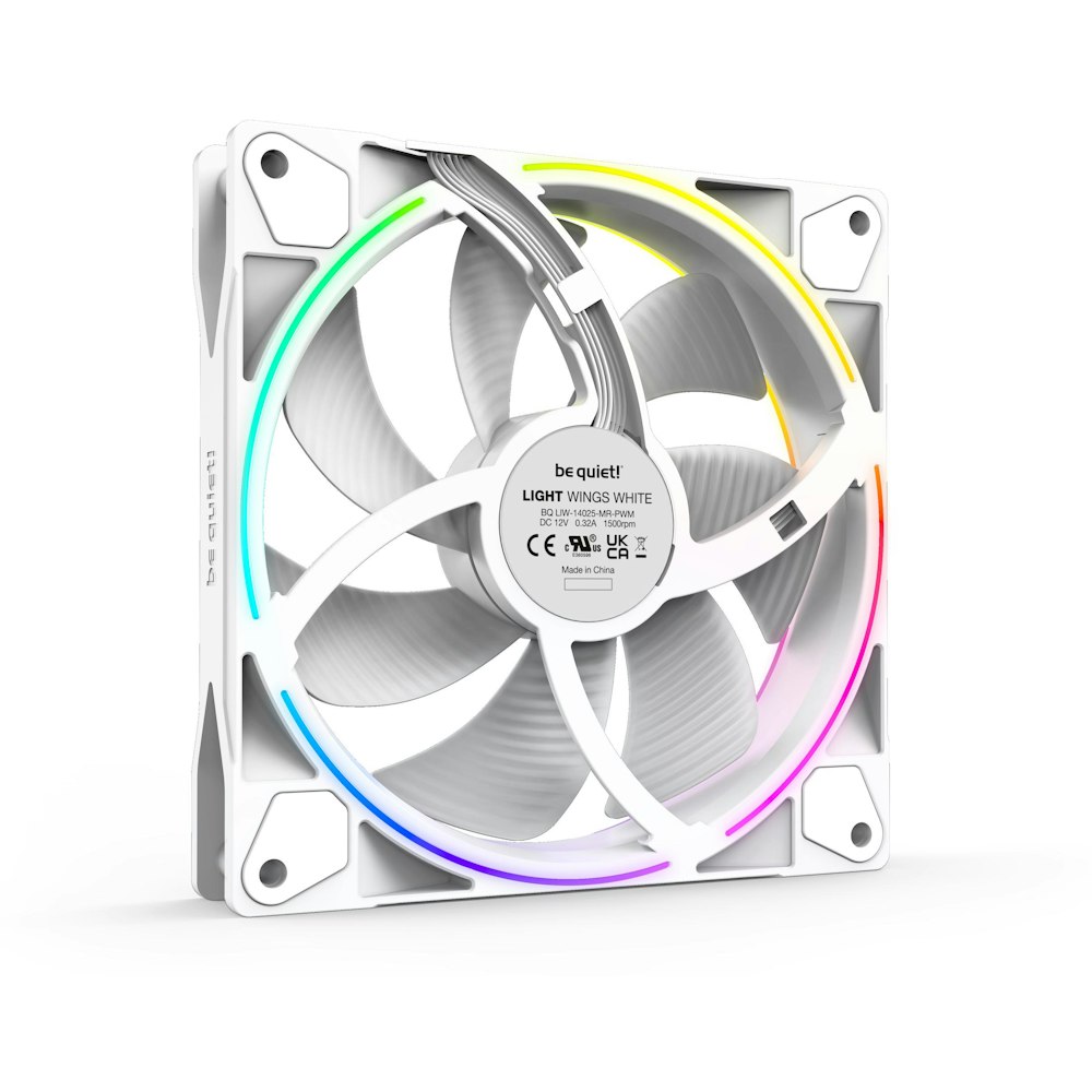 A large main feature product image of be quiet! LIGHT WINGS 140mm PWM Fan 3-Pack (White)