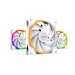 A product image of be quiet! Light Wings High-Speed 140mm PWM Fan Triple Pack - White