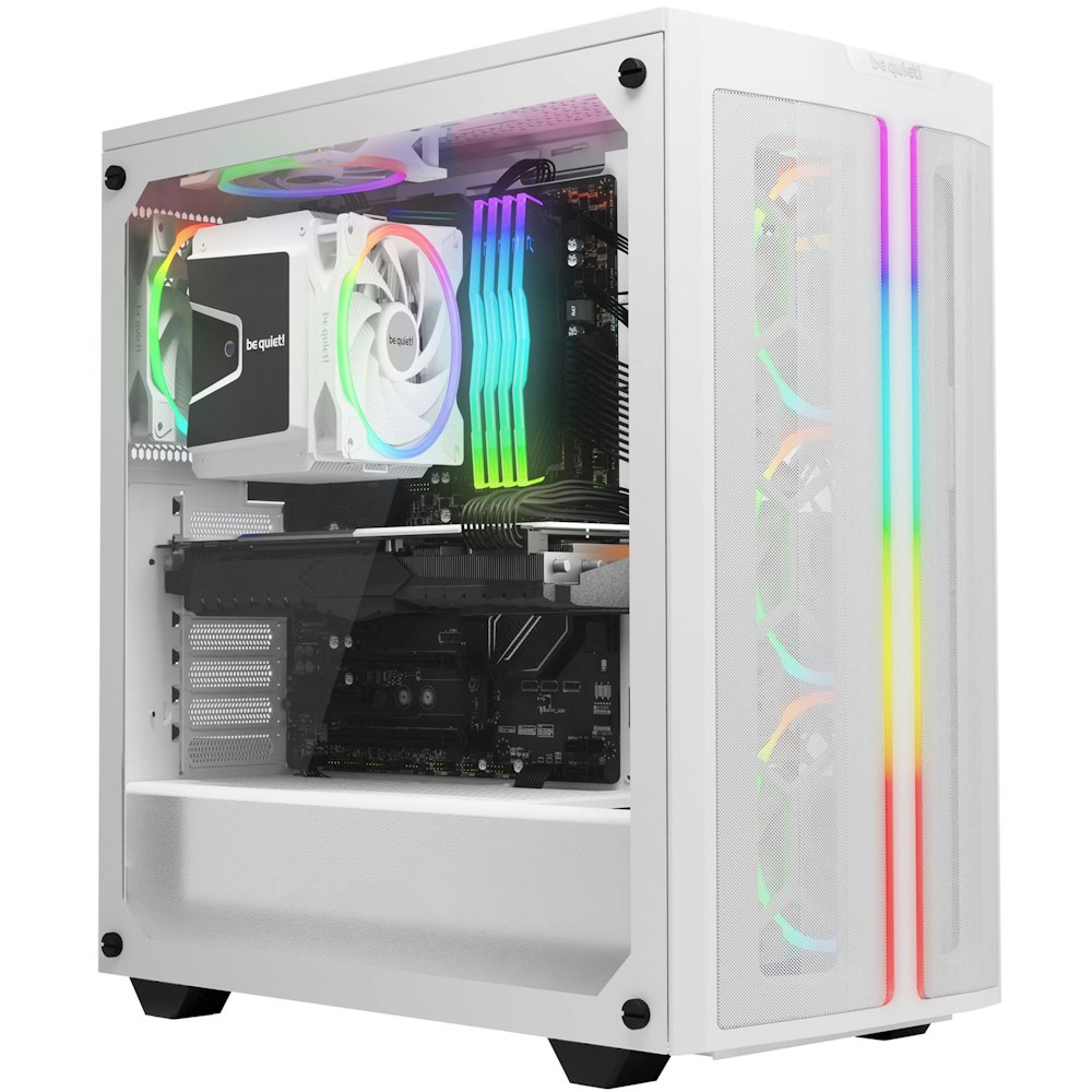 A large main feature product image of be quiet! Light Wings High-Speed 140mm PWM Fan Triple Pack - White