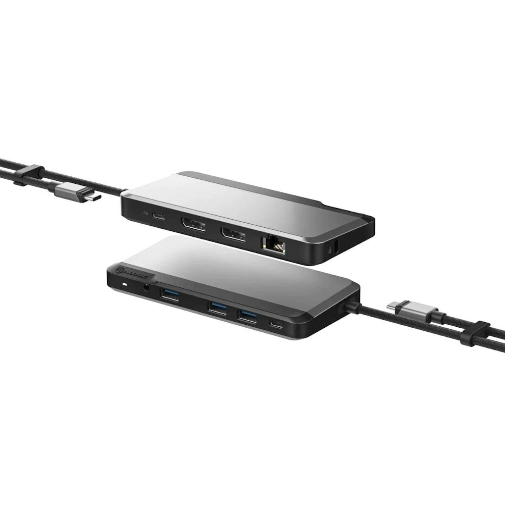 A large main feature product image of ALOGIC MX2 Lite USB-C Dual Display Dock - DisplayPort Edition