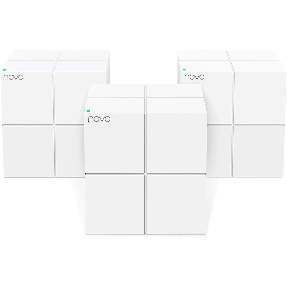 A large main feature product image of Tenda Nova MW6 AC1200 Whole Home Mesh Wi-Fi System - 3-Pack