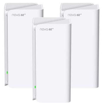 Product image of Tenda Nova MX21 Pro AXE5700 Whole Home Mesh Wi-Fi 6E System - 3-Pack - Click for product page of Tenda Nova MX21 Pro AXE5700 Whole Home Mesh Wi-Fi 6E System - 3-Pack