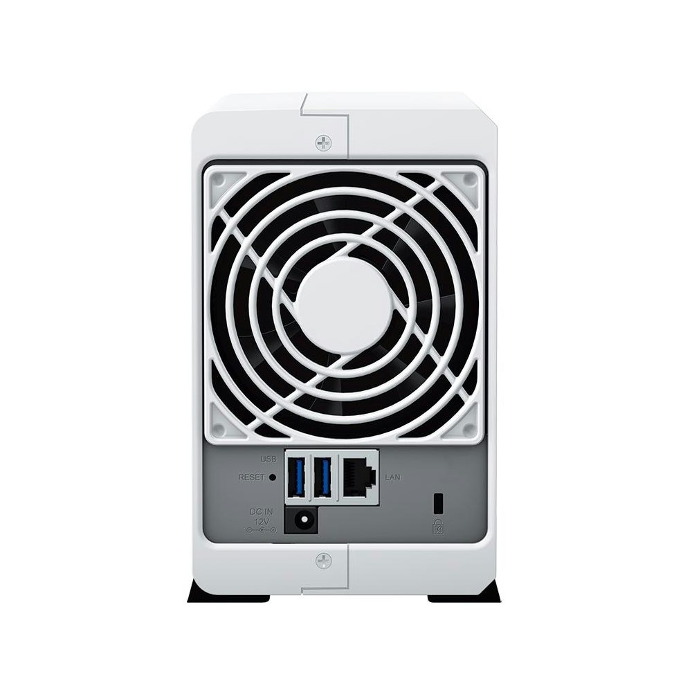 A large main feature product image of Synology DiskStation DS223J 2-Bay NAS (1.7GHz Realtek 4-Core, 1GB RAM, 1GbE)