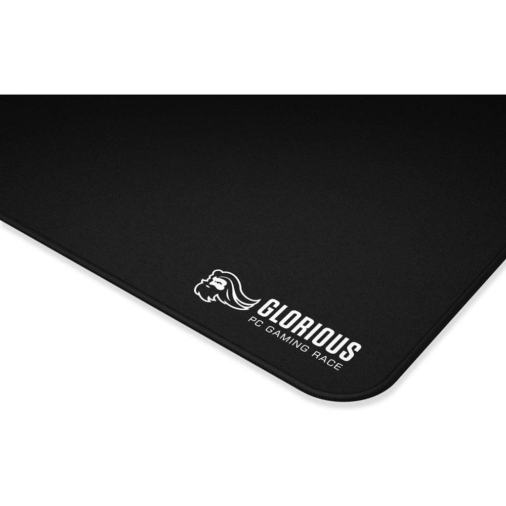 A large main feature product image of Glorious XL 16x18in Cloth Gaming Mousemat - Black