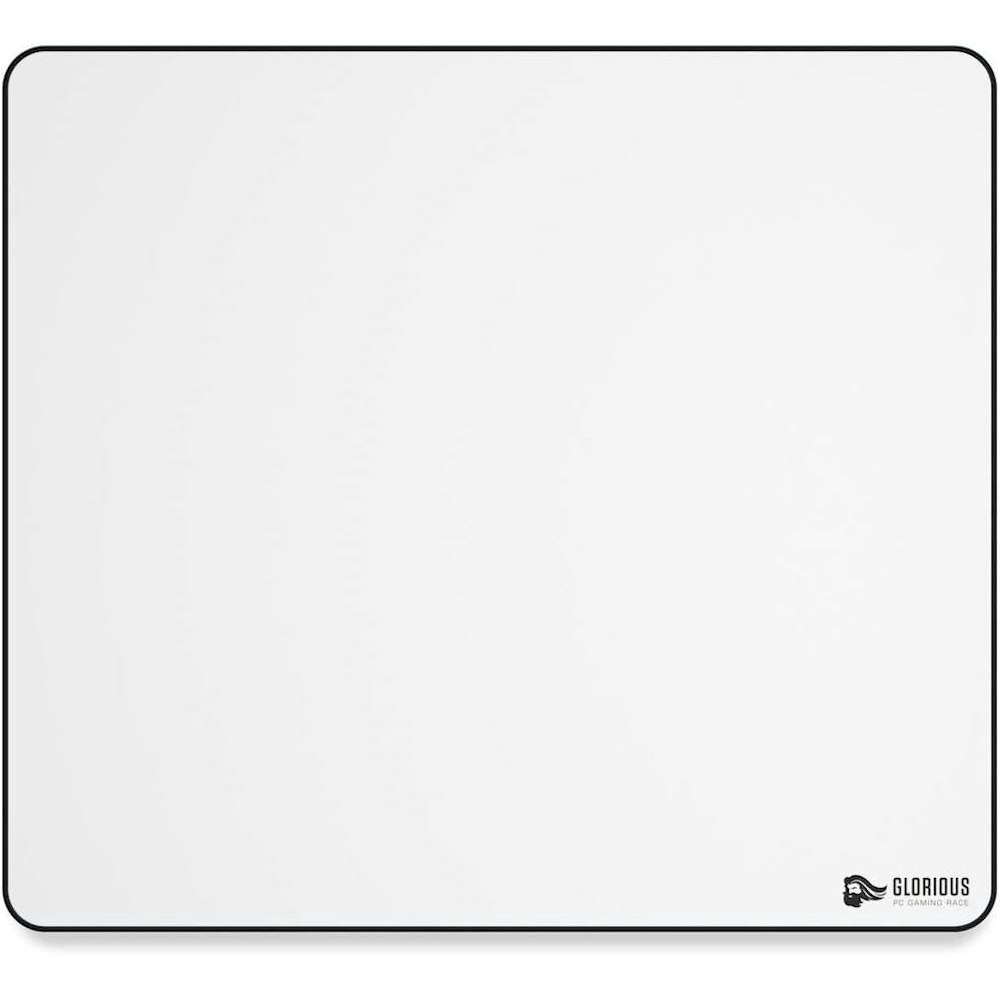 A large main feature product image of Glorious XL 16x18in Cloth Gaming Mousemat - White