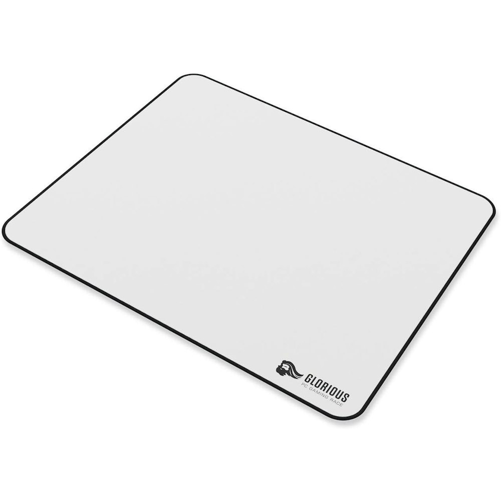 A large main feature product image of Glorious Large 11x13in Cloth Gaming Mousemat - White