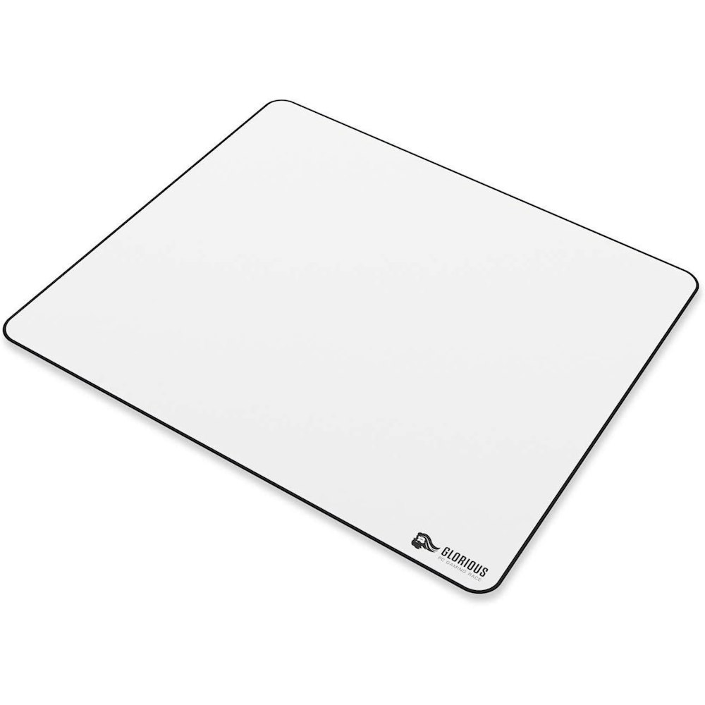 A large main feature product image of Glorious Heavy XL 16x18in Cloth Gaming Mousemat - White