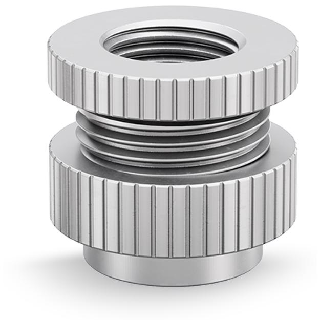 A large main feature product image of EK Quantum Torque Pass-Through G1/4" (Satin Titanium)