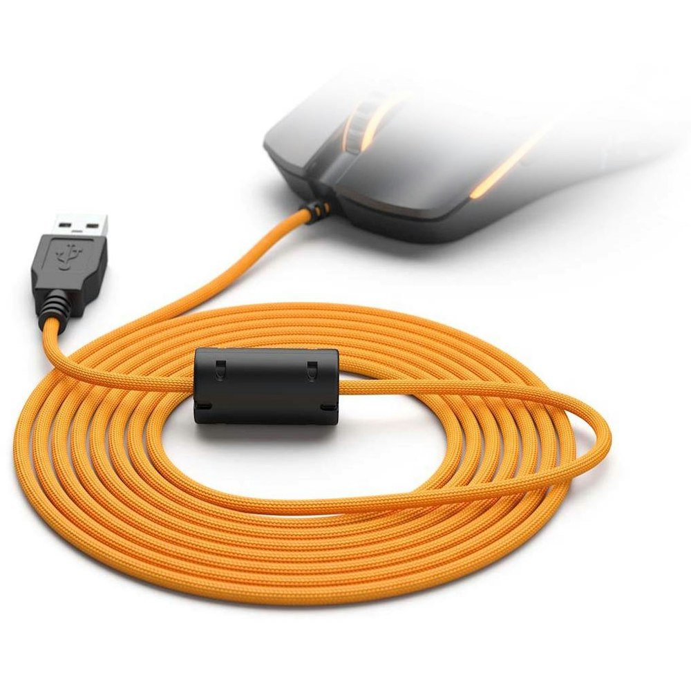 A large main feature product image of Glorious Model O/O Minus Ascended V2 Mouse Cable - Gold