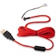 A small tile product image of Glorious Ascended V2 Mouse Cable - Crimson Red