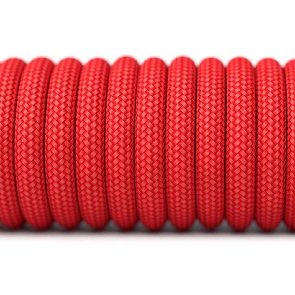 A large main feature product image of Glorious Model O/O Minus Ascended V2 Mouse Cable - Crimson Red