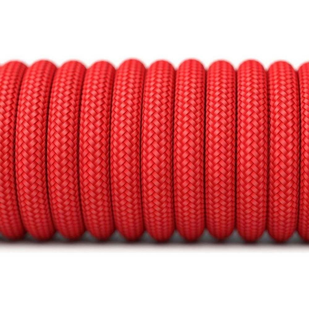 A large main feature product image of Glorious Model O/O Minus Ascended V2 Mouse Cable - Crimson Red