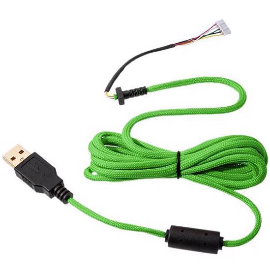 A large main feature product image of Glorious Model O/O Minus Ascended V2 Mouse Cable - Gremlin Green