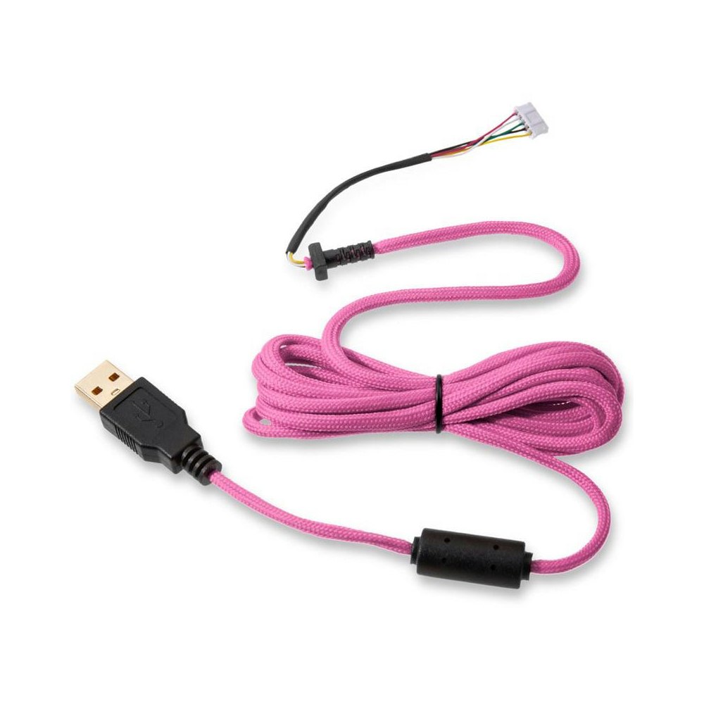 A large main feature product image of Glorious Ascended V2 Mouse Cable - Majin Pink