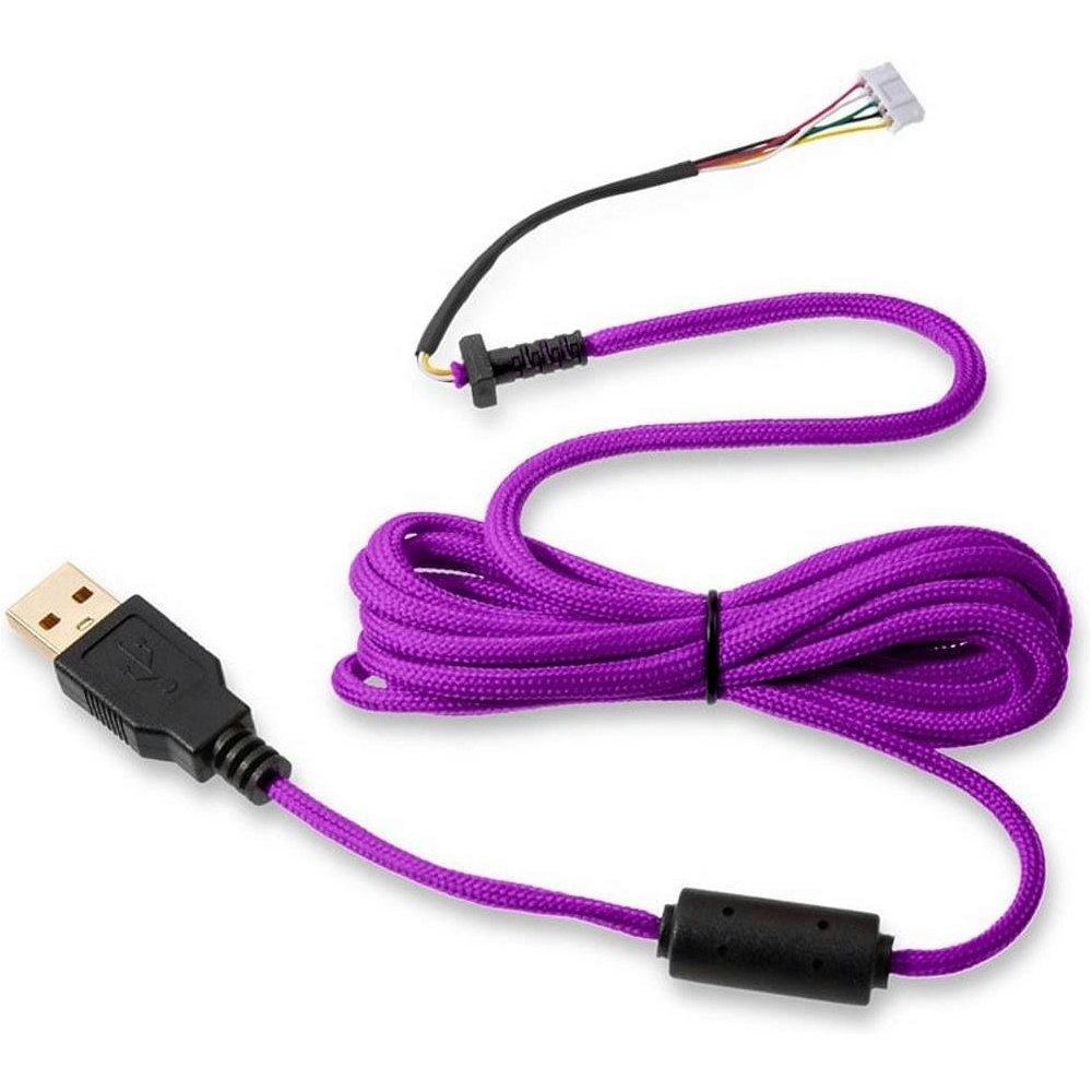 A large main feature product image of Glorious Ascended V2 Mouse Cable - Purple Reign