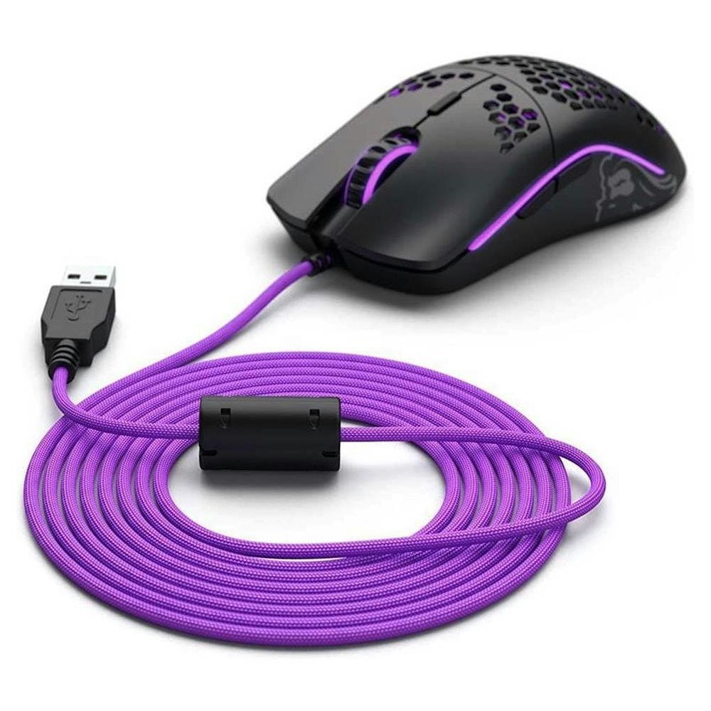 A large main feature product image of Glorious Model O/O Minus Ascended V2 Mouse Cable - Purple Reign