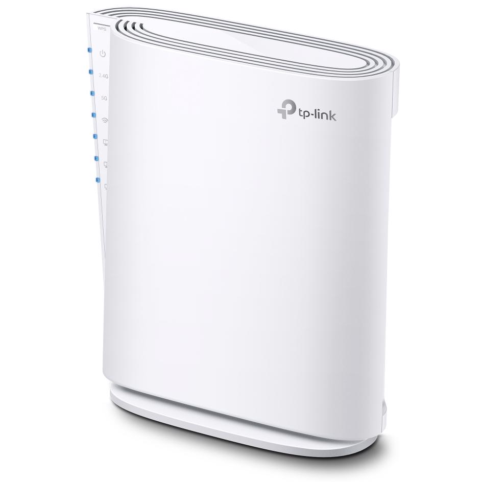 A large main feature product image of TP-Link RE900XD - AX6000 Wi-Fi 6 Mesh Range Extender