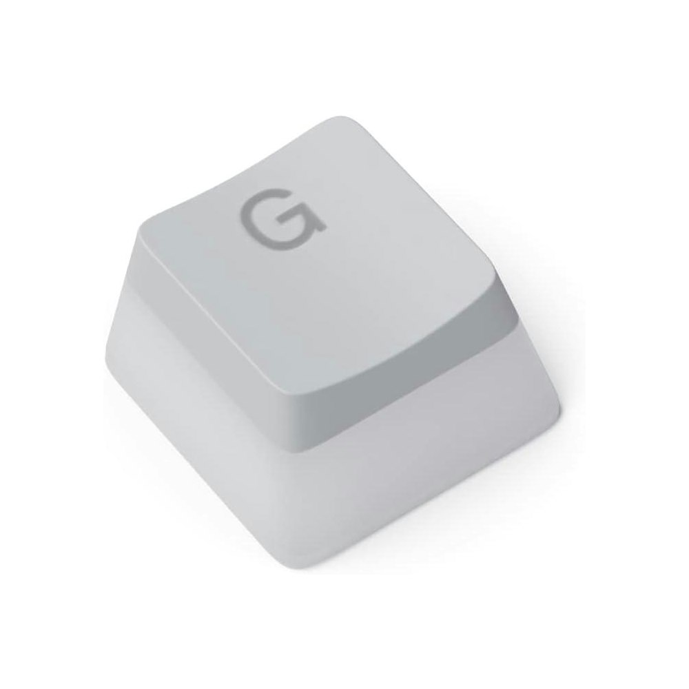 A large main feature product image of Glorious Aura V2 PBT Pudding Keycaps - White
