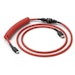 A product image of Glorious Coiled USB-C Keyboard Cable - Crimson Red