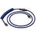 A product image of Glorious Coiled USB-C Keyboard Cable - Cobalt Blue