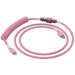 A product image of Glorious Coiled USB-C Keyboard Cable - Pixel Pink