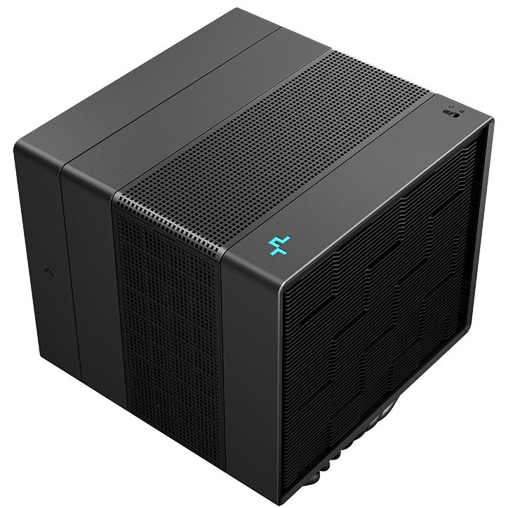 A large main feature product image of DeepCool Assassin IV Performance Dual-Tower CPU Cooler (Black)