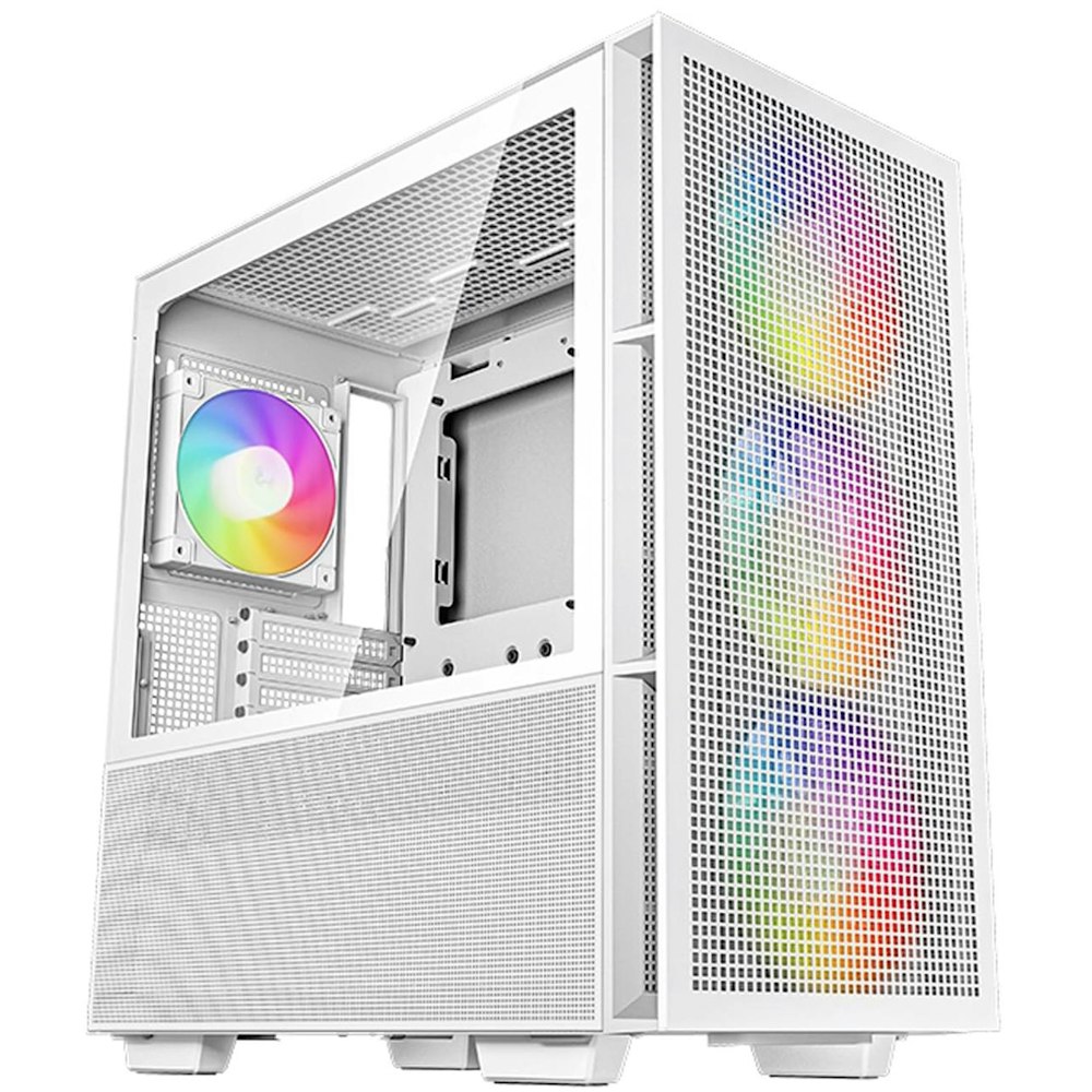 A large main feature product image of DeepCool CH560 Mid Tower Case - White
