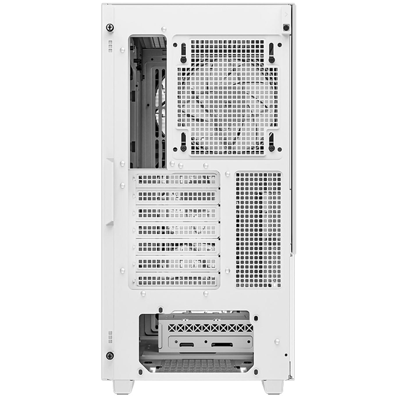 A large main feature product image of DeepCool CH560 Tempered Glass Mid Tower Case (White)