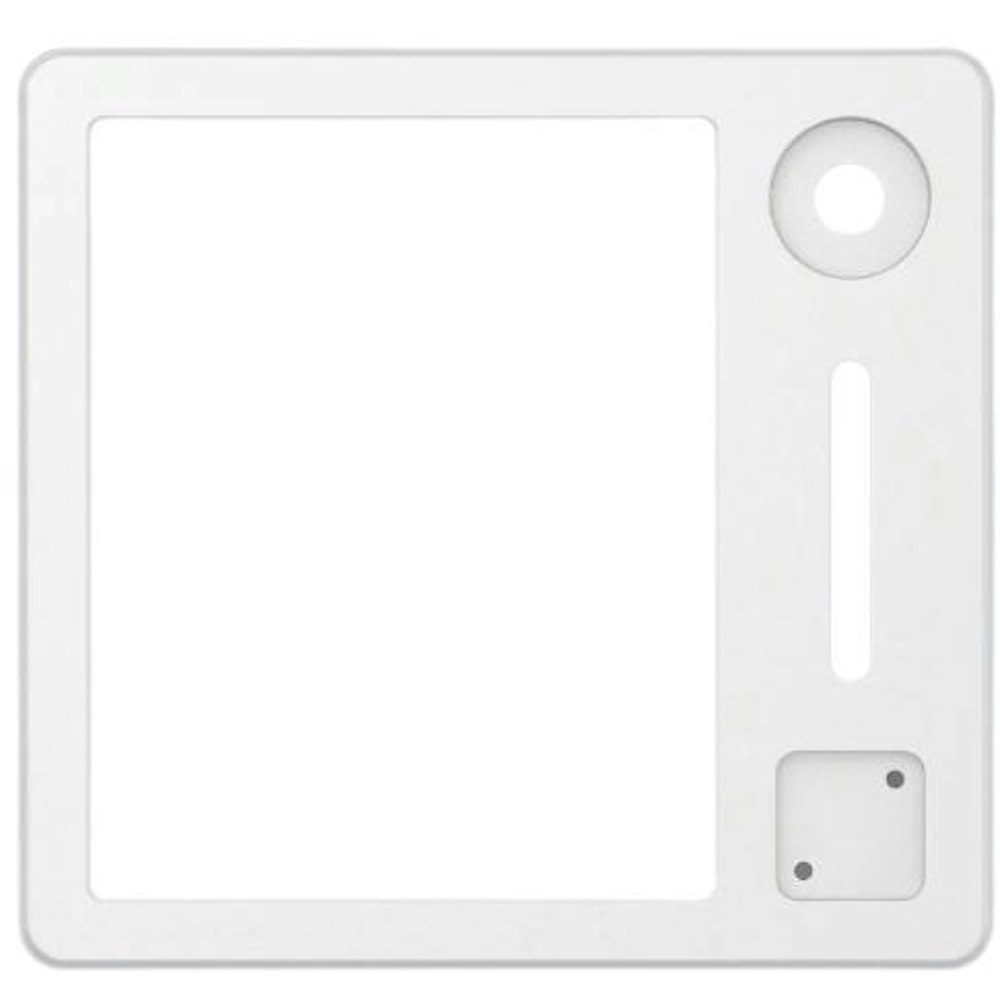 A large main feature product image of Glorious GMMK Numpad Top Frame - E-White