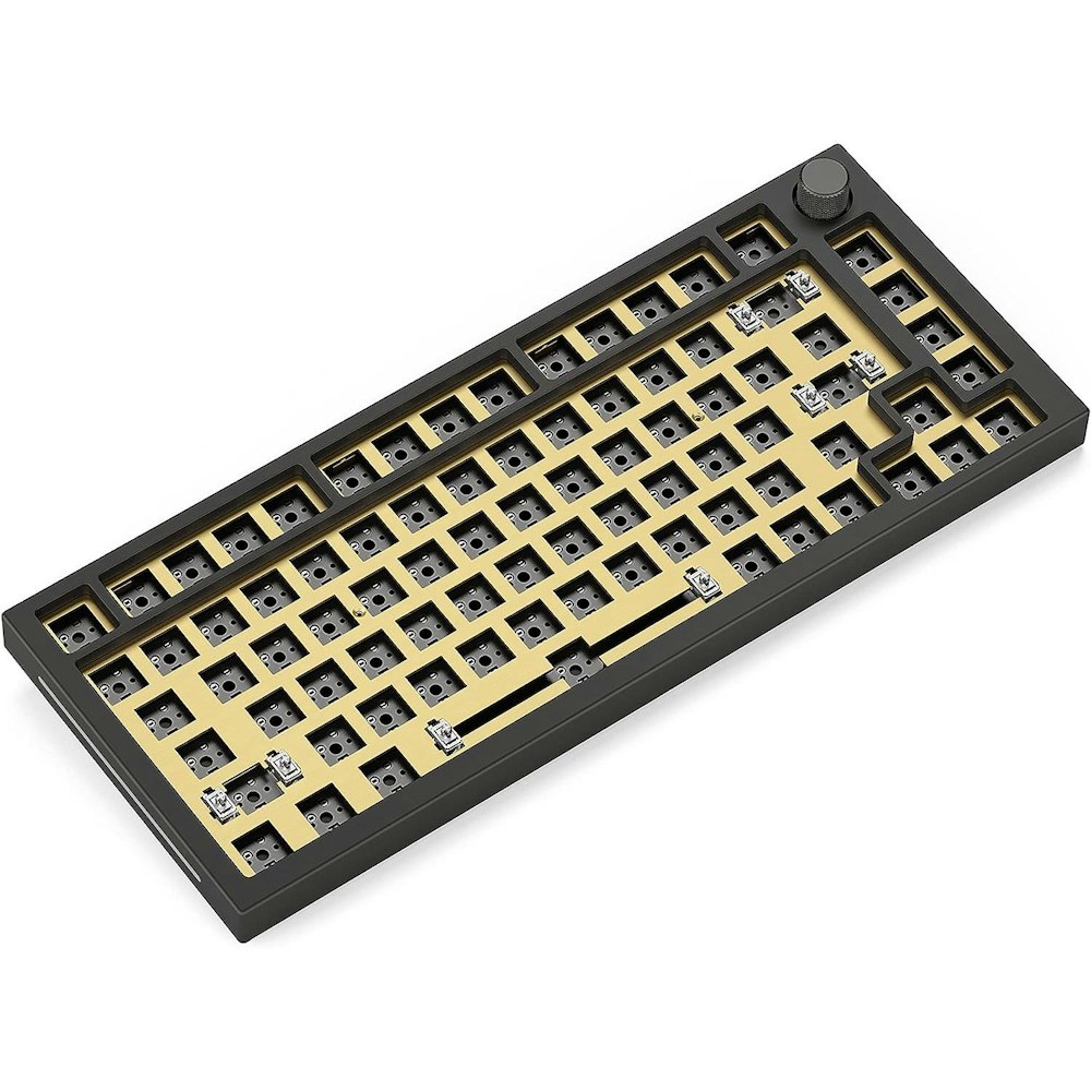 A large main feature product image of Glorious GMMK Pro 75% Switch Plate - Brass