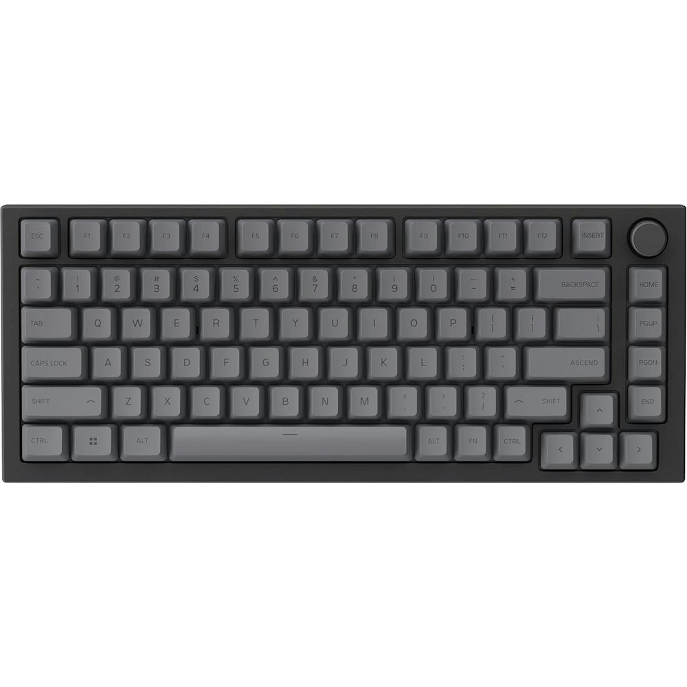 A large main feature product image of Glorious Dye-Sublimated PBT Keycaps - Black Ash