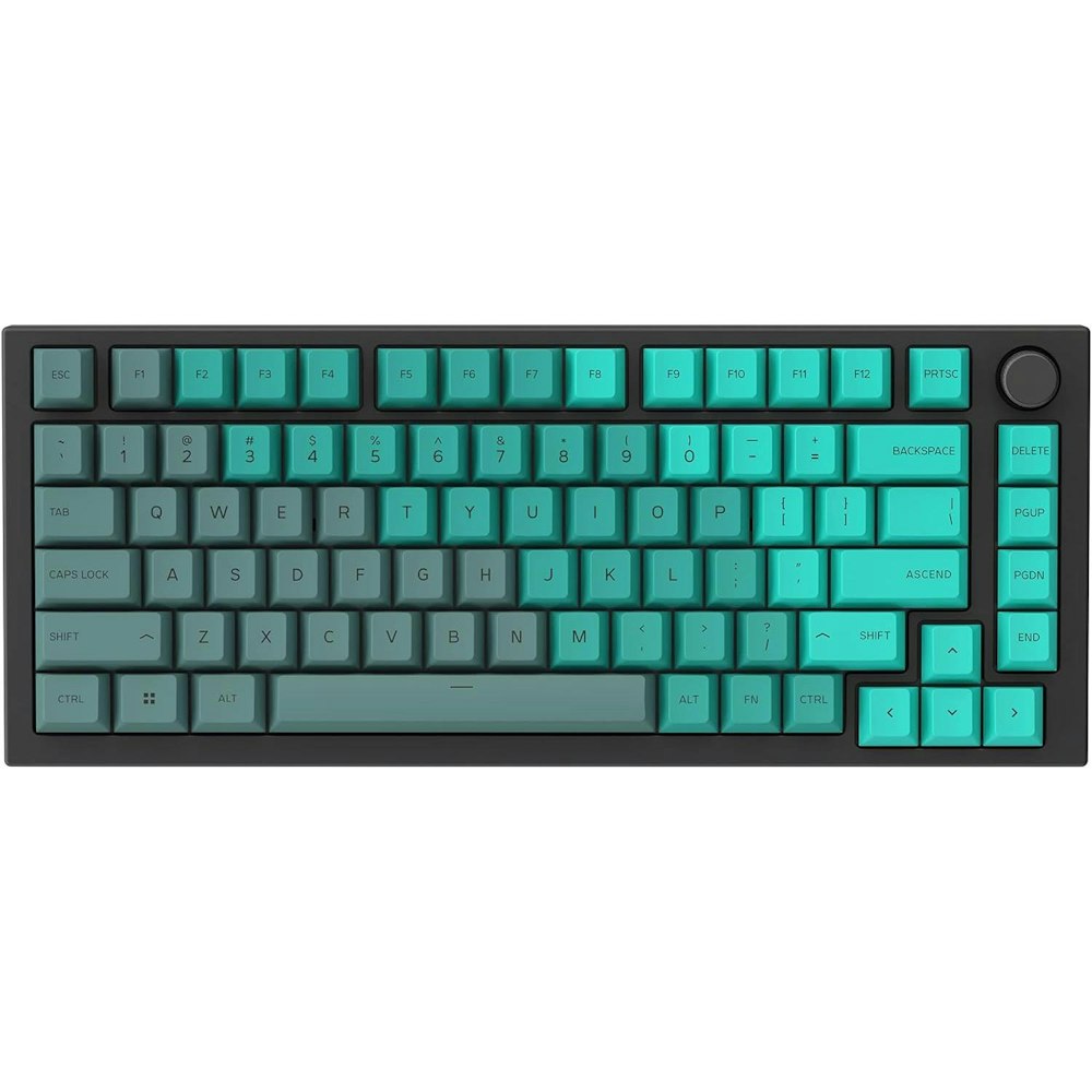 A large main feature product image of Glorious Dye-Sublimated PBT Keycaps - Rain Forest