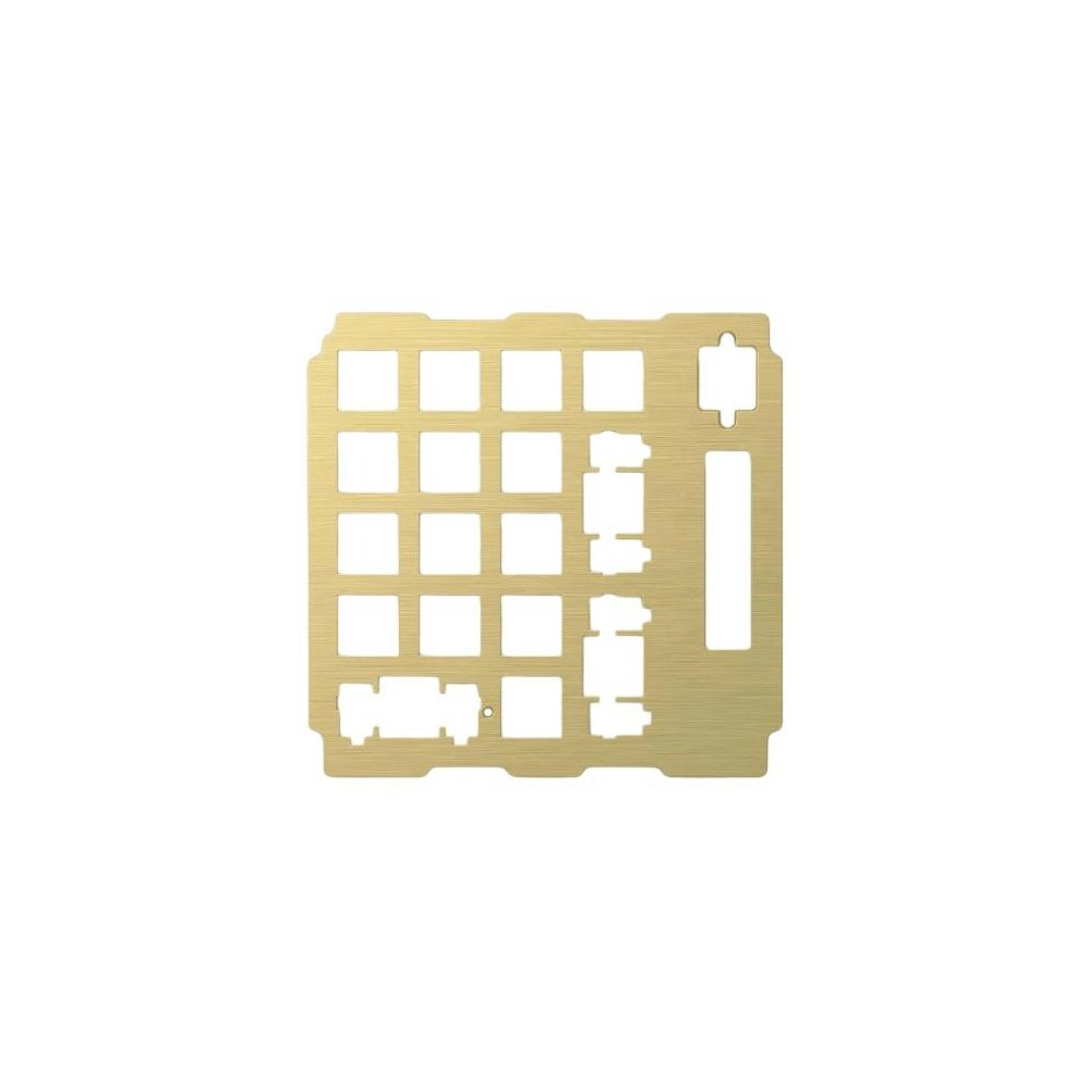 A large main feature product image of Glorious GMMK Numpad Mechanical Switch Plate - Brass