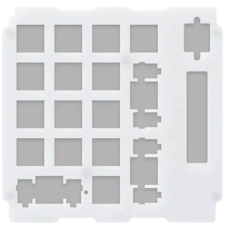 A large main feature product image of Glorious GMMK Numpad Mechanical Switch Plate - Polycarbonate