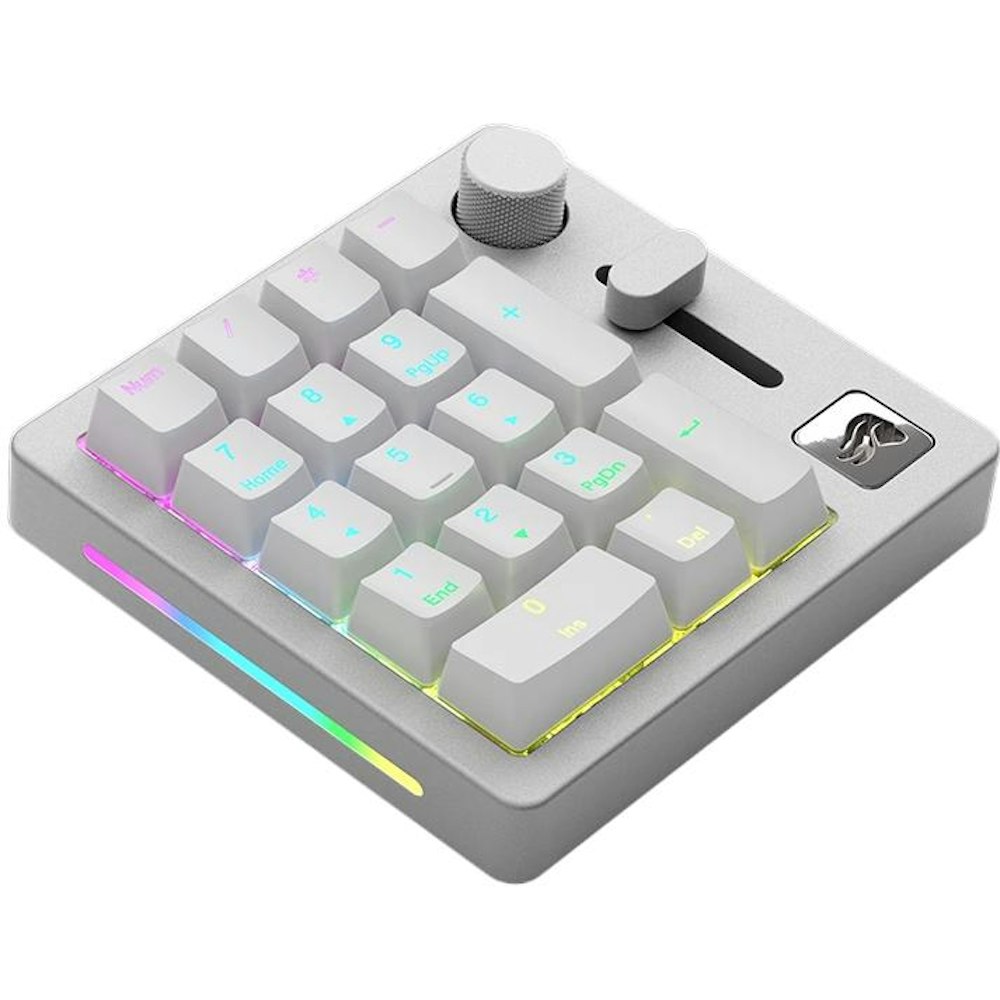 A large main feature product image of Glorious Prebuilt Mechanical Numpad - White Ice