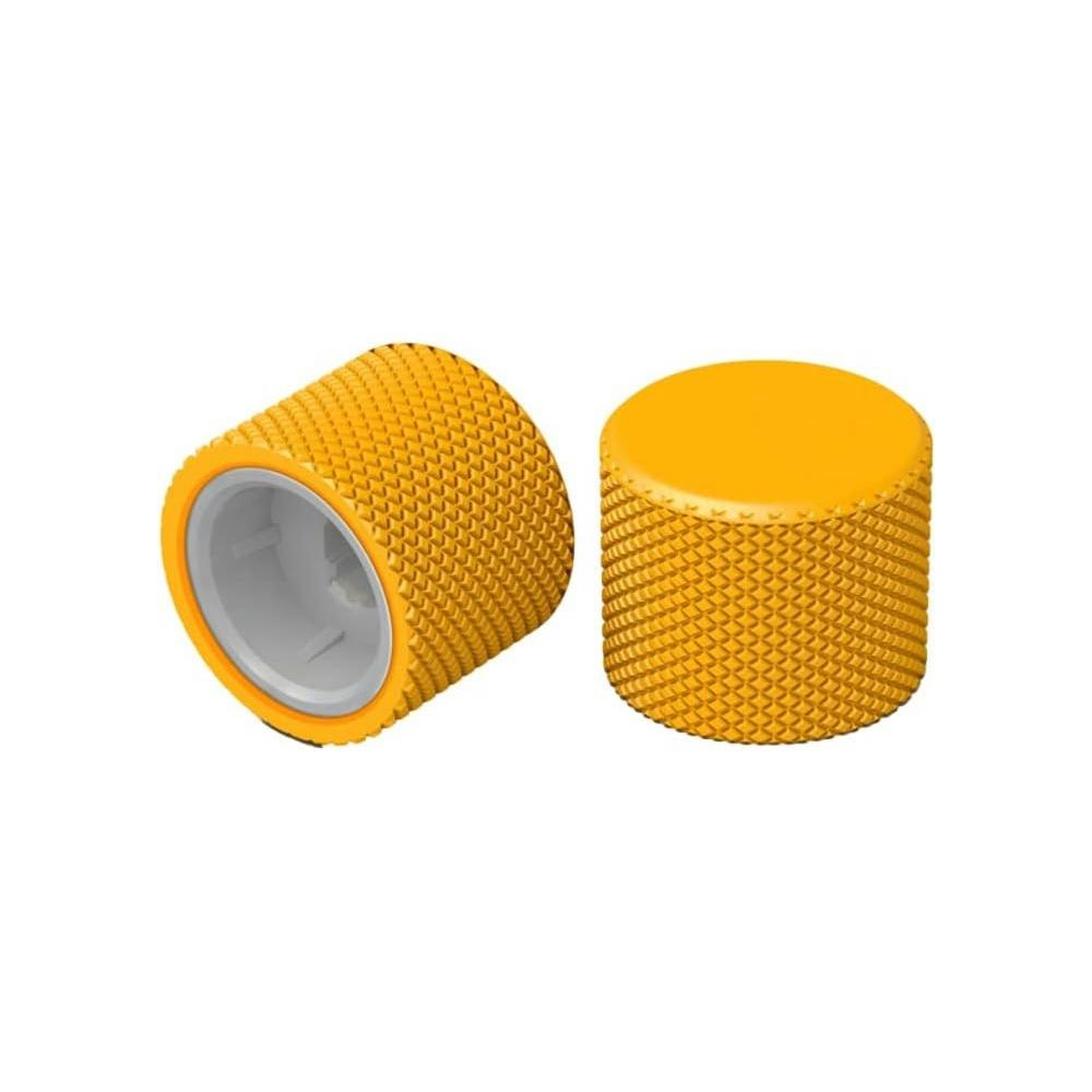 A large main feature product image of Glorious GMMK PRO Rotary Knob - Golden Yellow