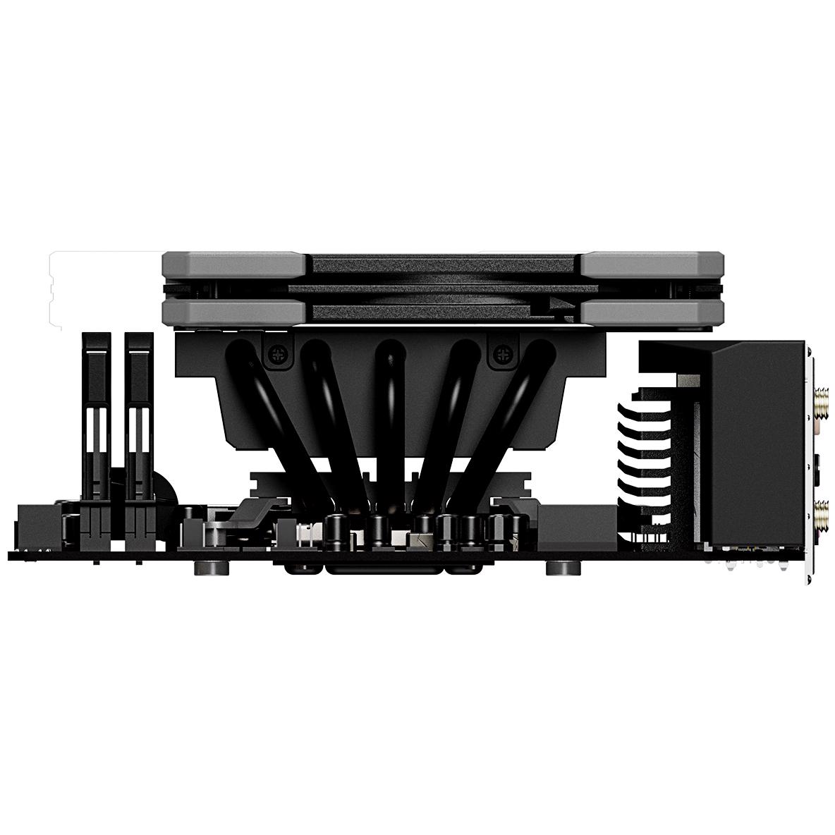 A large main feature product image of ID-COOLING IS-50X V3 Low Profile CPU Cooler (Black)