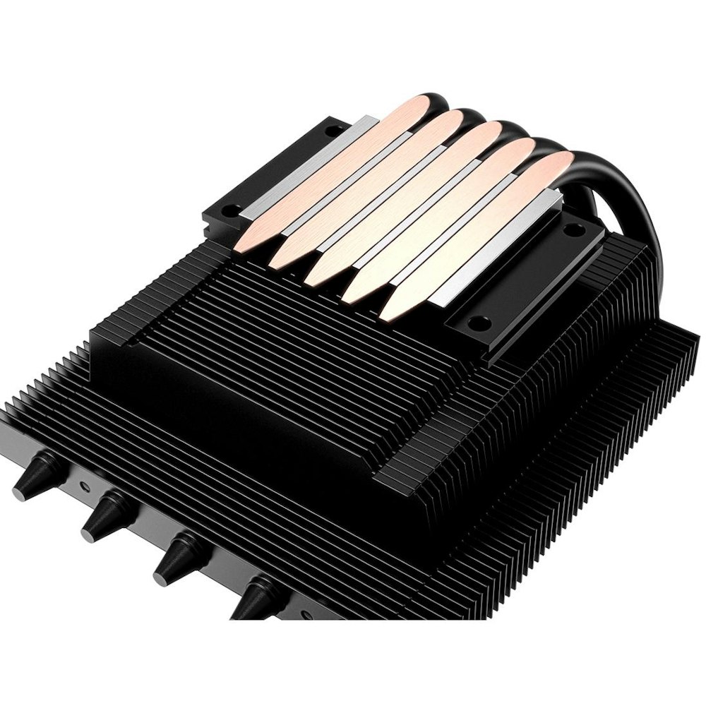 A large main feature product image of ID-COOLING Iceland Series IS-50X V3 Low Profile CPU Cooler