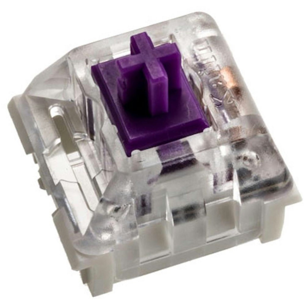 A large main feature product image of Glorious Kailh Pro Purple Switch Set (50g Tactile) 120pcs